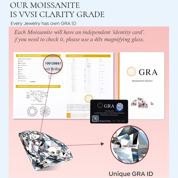 Sterling silver 5ct diamond water drop necklace - Picture 8 of 11